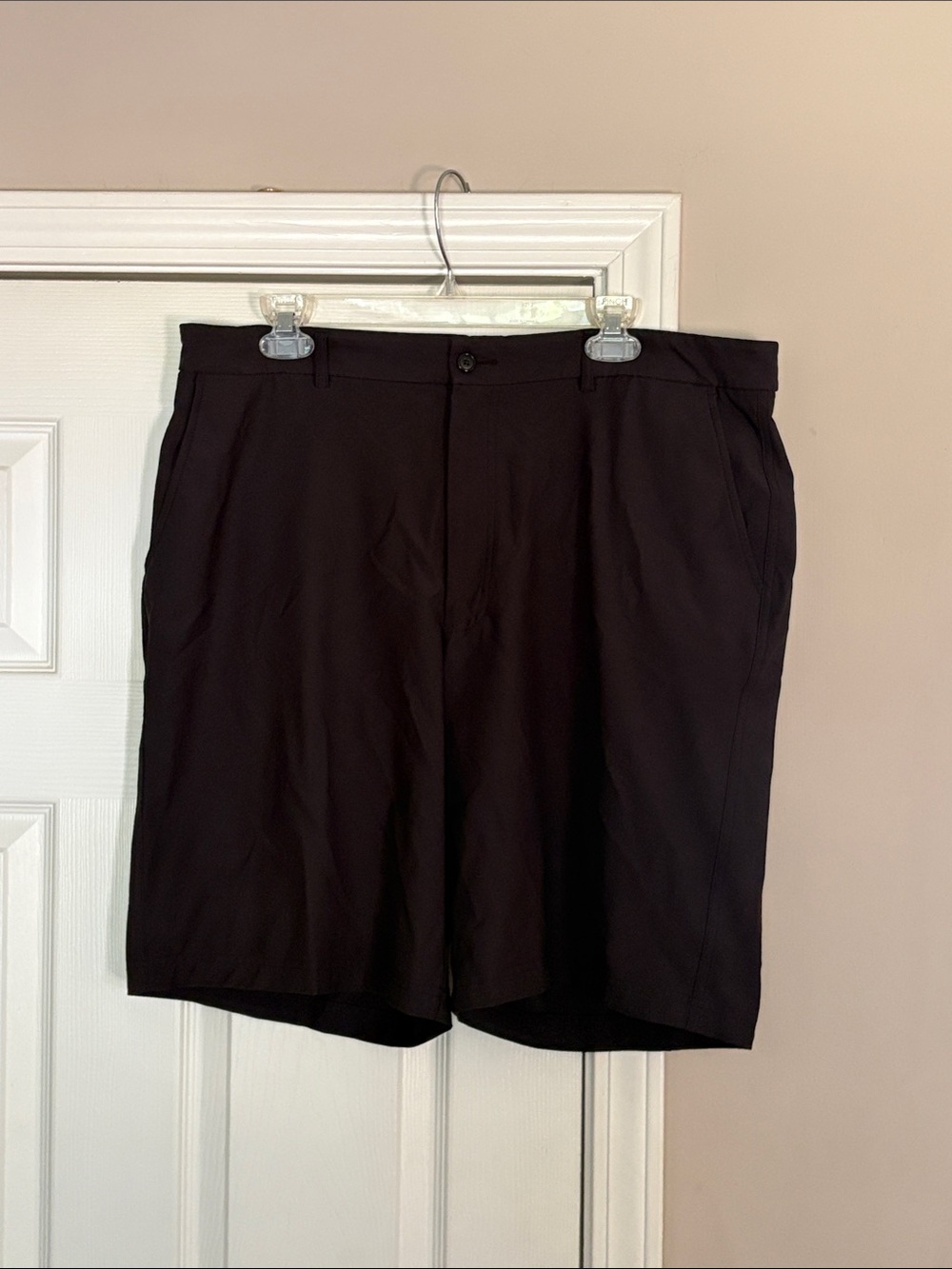 Kirkland Signature Black Flat-Front Shorts